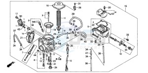 TRX450FE drawing CARBURETOR