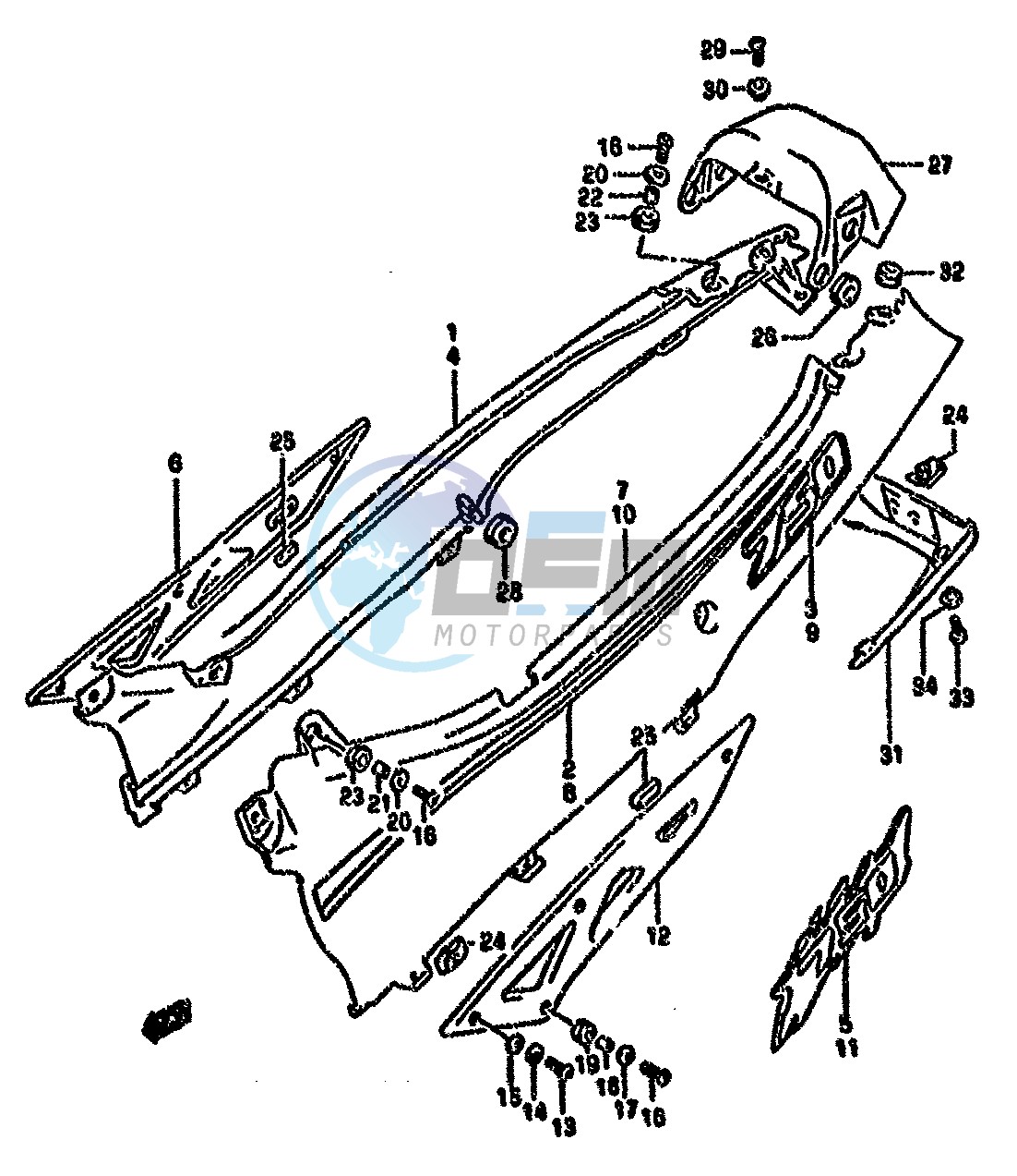 FRAME COVER (MODEL P R)