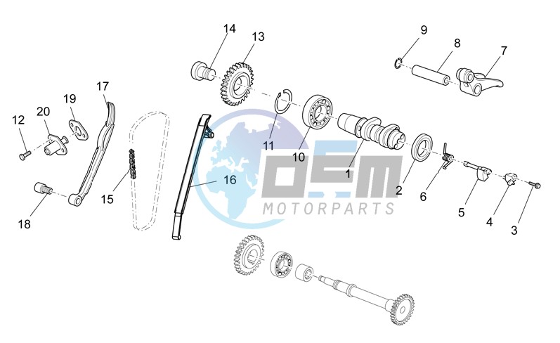 Rear cylinder timing system