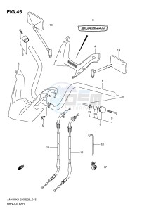 AN400 (E3-E28) Burgman drawing HANDLEBAR (MODEL K3)