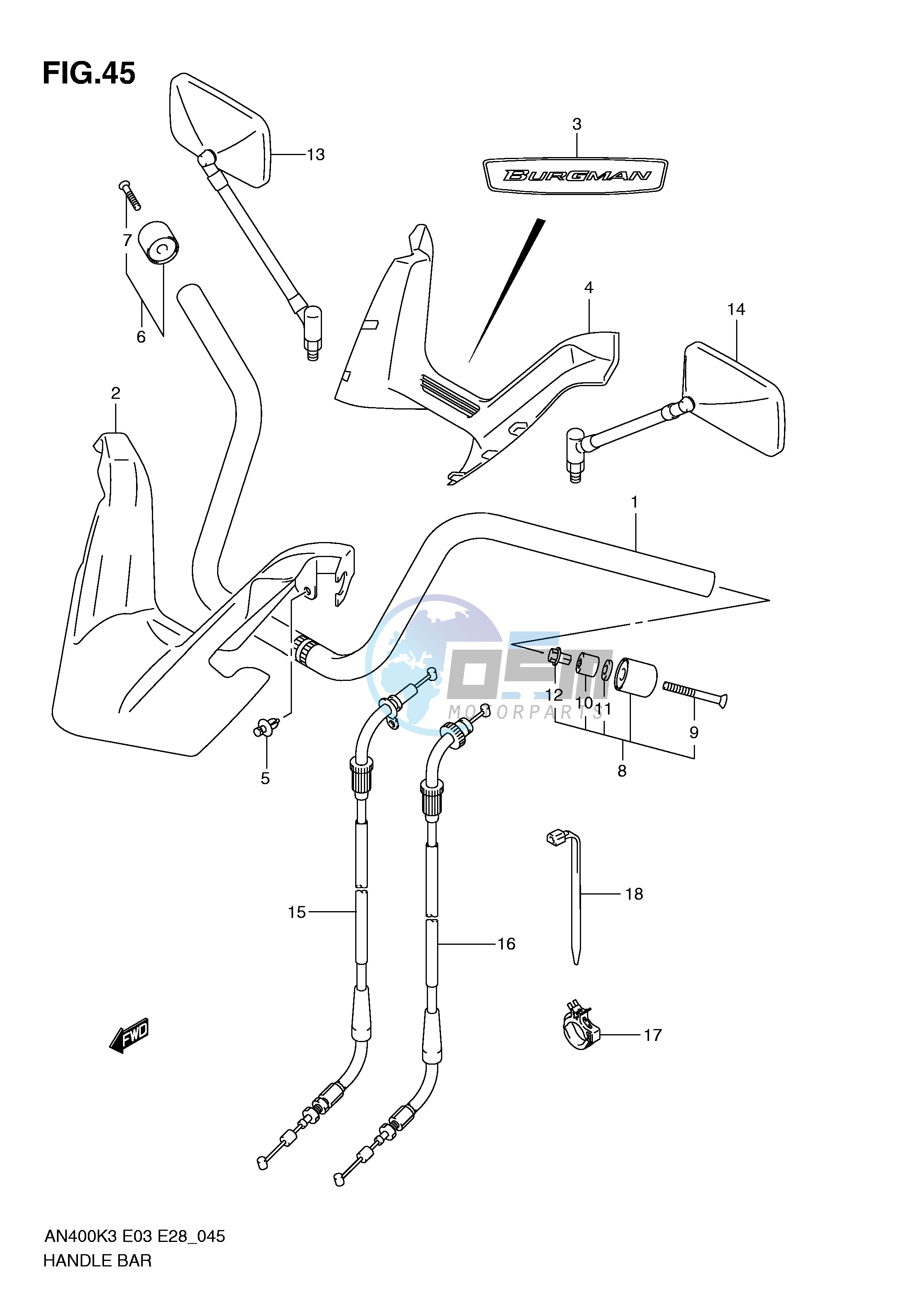 HANDLEBAR (MODEL K3)