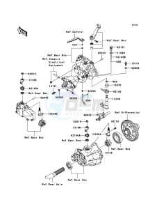 MULE_610_4X4 KAF400A8F EU drawing Gear Change Mechanism