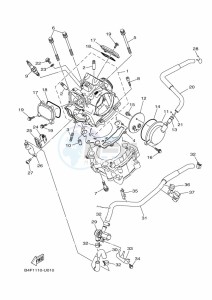 YFM700FWAD GRIZZLY 700 EPS (BFE1) drawing CYLINDER HEAD