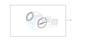 CBF1000A UK - (E / MKH) drawing CRANKCASE COVER PEARL COOL WHITE