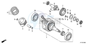 CBR125RD CBR125R E drawing CRANKSHAFT/PISTON