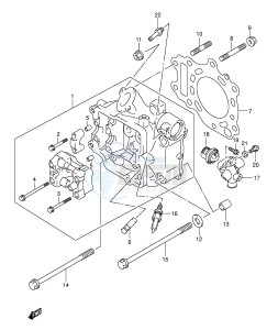 AN250 (E2) Burgman drawing CYLINDER HEAD