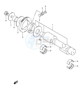 GS500E (E2) drawing CRANKSHAFT BALANCER