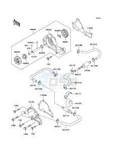 MULE 3010 4x4 KAF620E6F EU drawing Water Pump