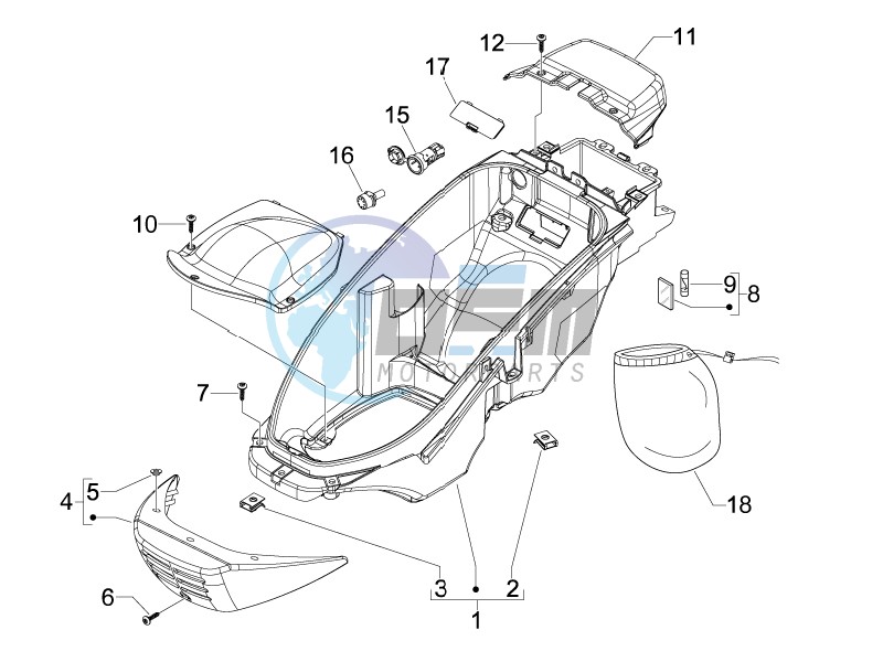 Helmet box - Undersaddle