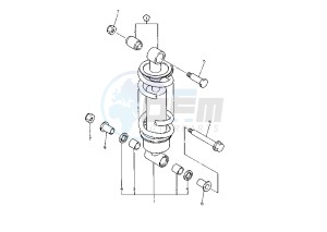 XJ S DIVERSION 600 drawing REAR SHOCK ABSORBER