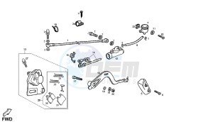 SENDA HYP DRD EVO LIMITED EDITION - 50 CC EU2 drawing REAR BRAKING SYSTEM