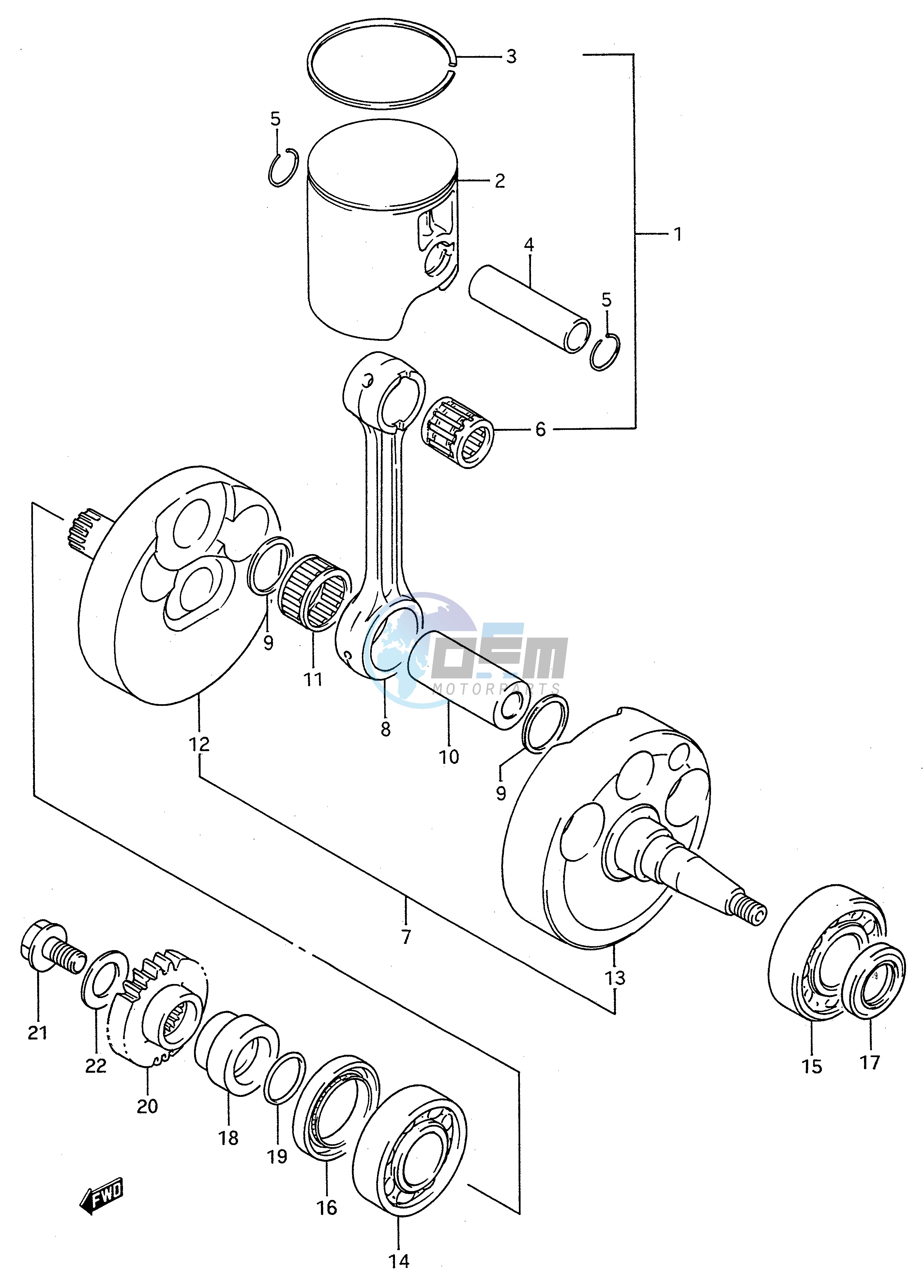 CRANKSHAFT (MODEL L M N)