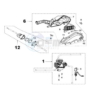 SUM 125 drawing CARBURETTOR