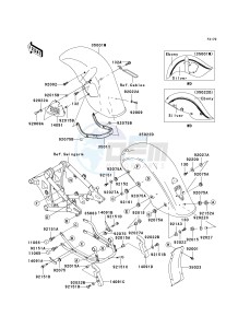 VN 800 E [VULCAN 800 DRIFTER] (E6F) E6F drawing FENDERS