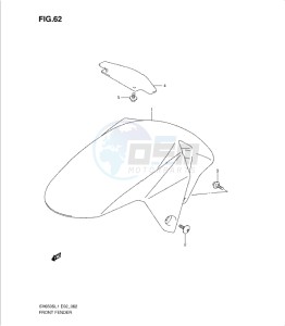 SV650/S drawing FRONT FENDER (SV650SL1 E24)