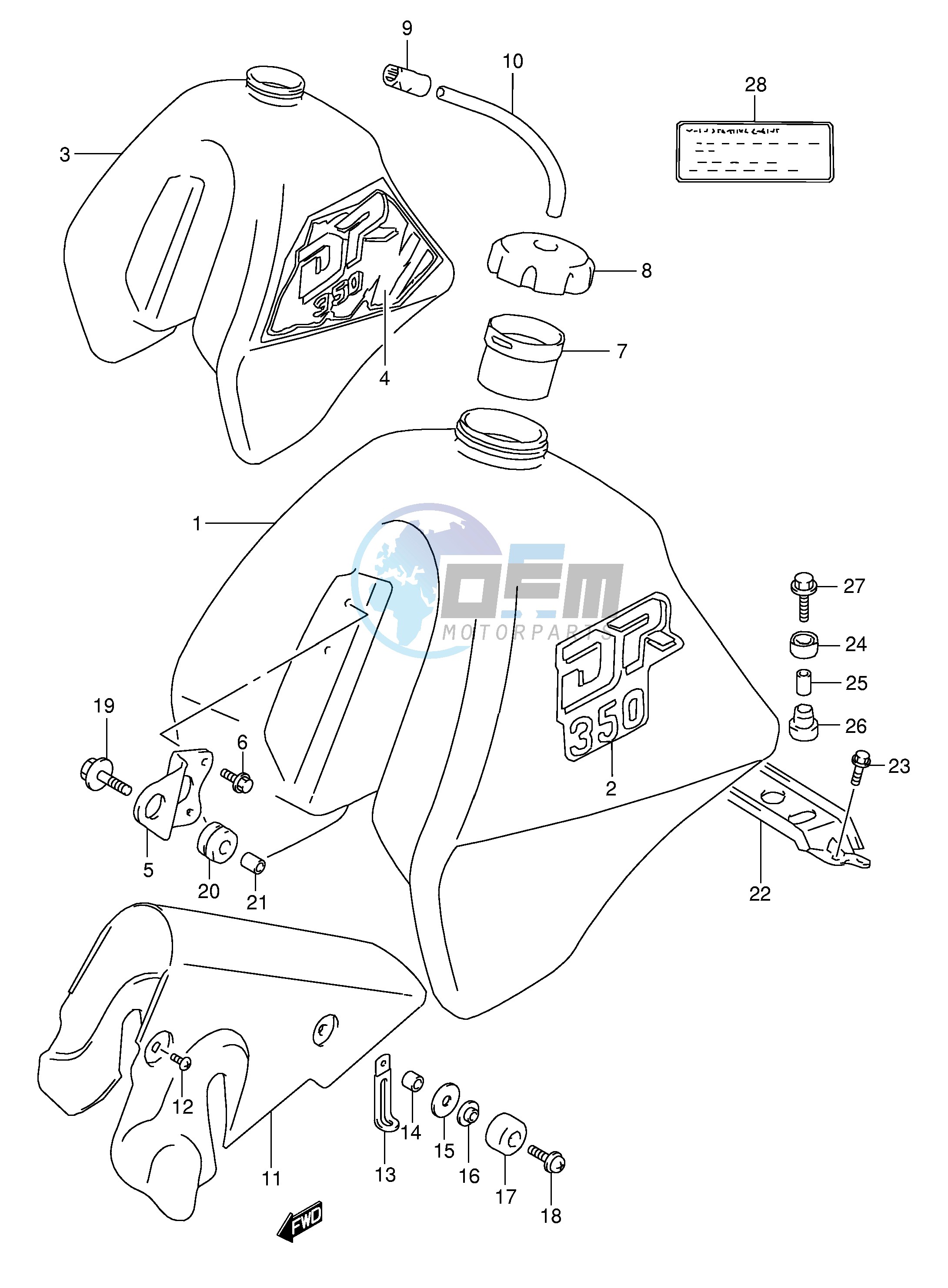 FUEL TANK (MODEL L M)