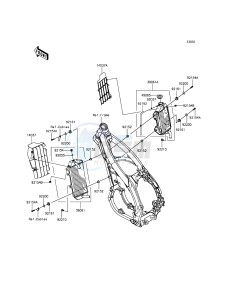 KX450F KX450HGF EU drawing Radiator