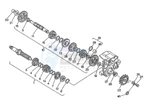 W8 125 drawing GEAR BOX