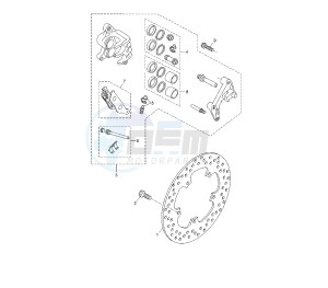 YP R X-MAX ABS 250 drawing FRONT BRAKE CALIPER