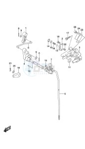 DF 25A drawing Clutch Rod Remote Control