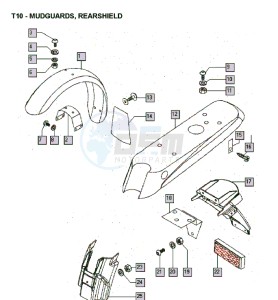 FLEXER_XL_25kmh_K8-L0 50 K8-L0 drawing Mudguards-rearshield