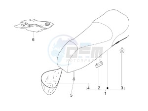 GTV 300 4T 4V ie Touring (USA) USA drawing Saddle - seats