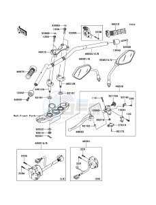 Z1000_ABS ZR1000C8F FR GB XX (EU ME A(FRICA) drawing Handlebar