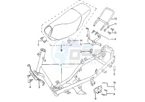 SPEEDFIGHT ARIA - 50 cc drawing FRAME