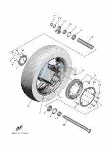 XP560D-A TMAX TECH MAX (B7M1) drawing REAR WHEEL