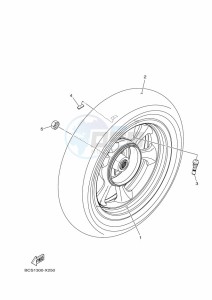 MWS125-C TRICITY 125 (BCS5) drawing REAR WHEEL