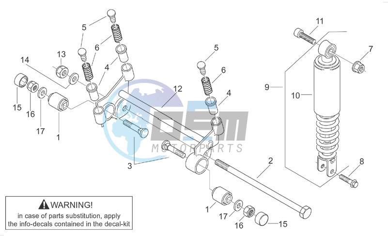 R.shock absorber-connect. Rod