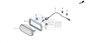 TRX350FM RANCHER 4X4 drawing TAILLIGHT