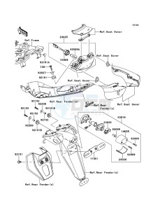 ER-6n ER650A7F GB XX (EU ME A(FRICA) drawing Taillight(s)