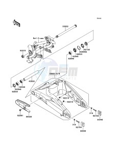 VERSYS_ABS KLE650DDF XX (EU ME A(FRICA) drawing Swingarm