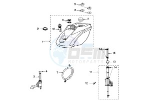 LUDIX 10 ONE - 50 cc drawing FUEL TANK