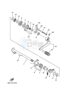 TT-R110E (B51P) drawing SHIFT SHAFT