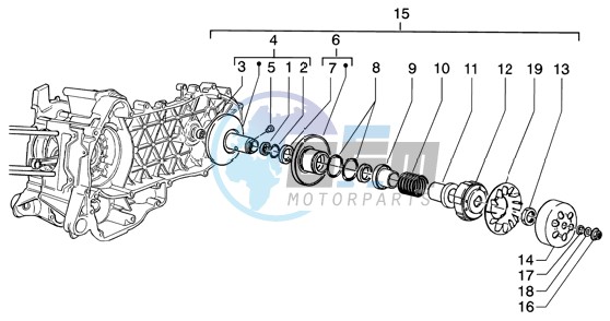 Driven pulley