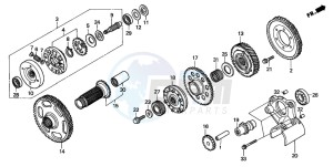 GL1500C VALKYRIE drawing PRIMARY DRIVE GEAR