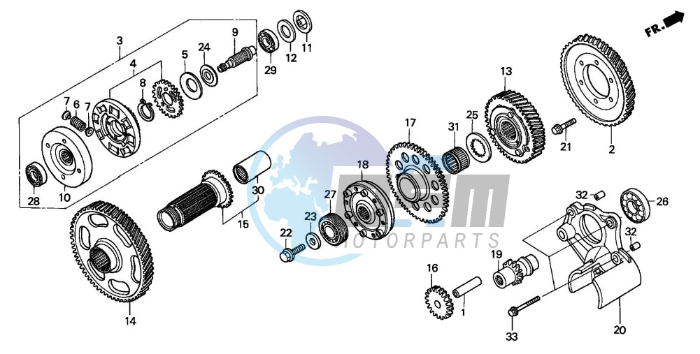 PRIMARY DRIVE GEAR