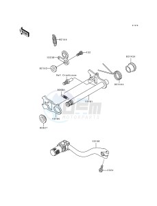 KX 250 J [KX250] (J1) [KX250] drawing GEAR CHANGE MECHANISM