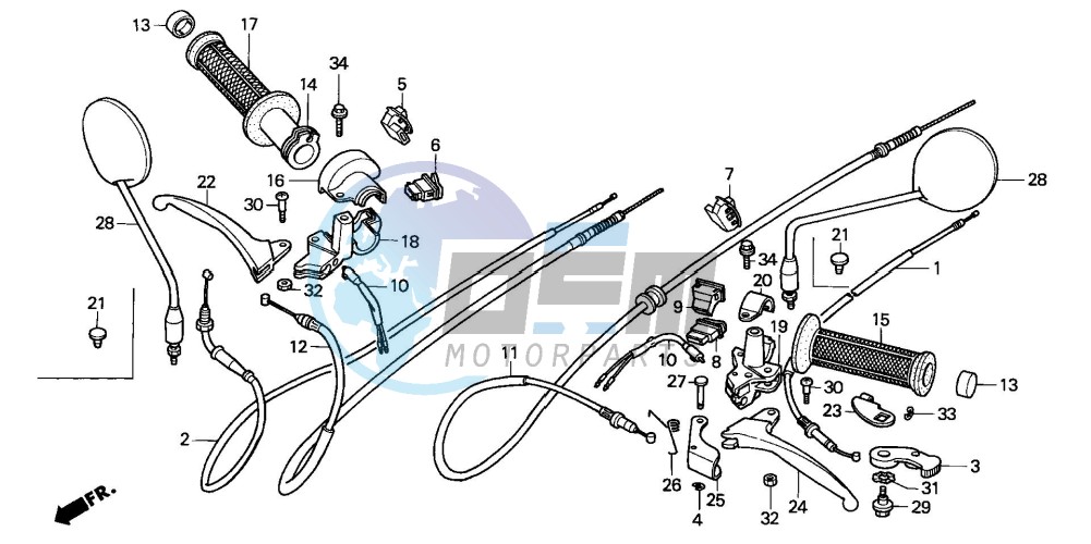 HANDLE LEVER/SWITCH/CABLE