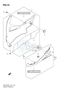 GSX-R600 (E21) drawing UNDER COWLING