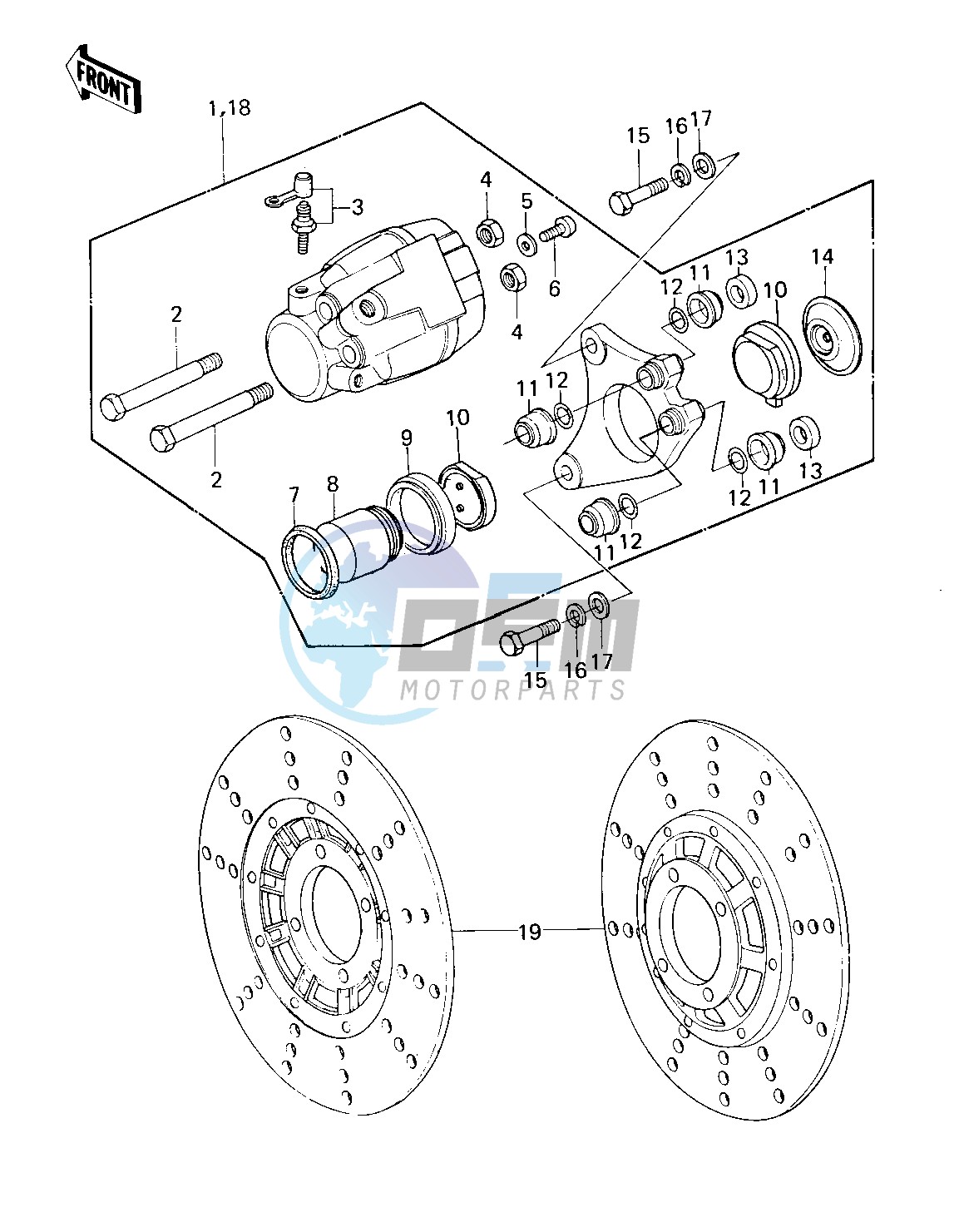 FRONT BRAKE -- 79-81 C2_C3_C4- -