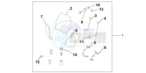 SH125 drawing WINDSHIELD