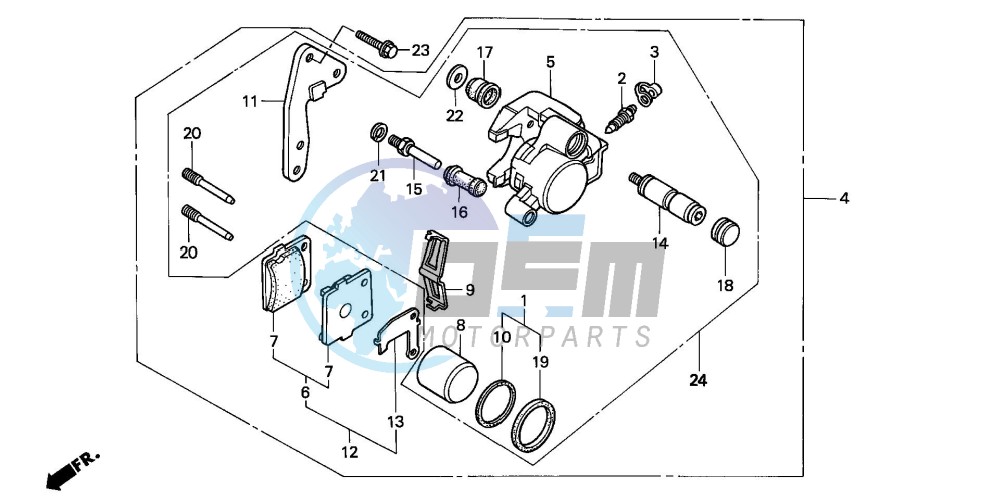 FRONT BRAKE CALIPER