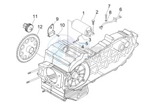 Beverly 500 ie e3 2006-2008 drawing Starter - Electric starter