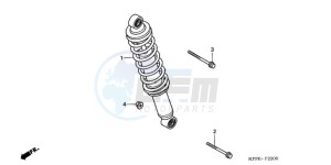 CBR125RWA Germany - (G / WH) drawing REAR CUSHION