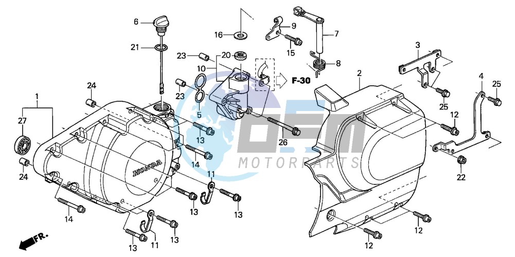 LEFT CRANKCASE COVER