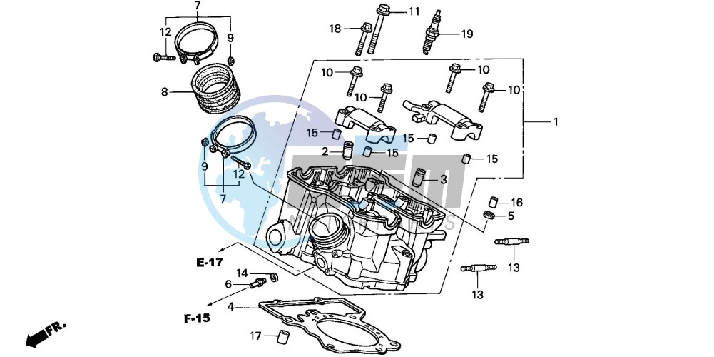 CYLINDER HEAD (REAR)