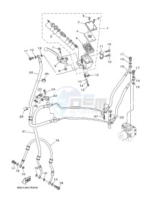 MTM850 MTM-850 XSR900 (B90L) drawing FRONT MASTER CYLINDER